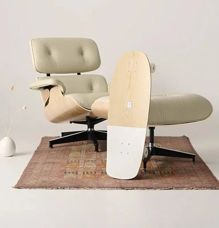 Eames Lounge cruiser x Globe Cruiser Complete Skateboard Deck - Designer Wood skateboard deck